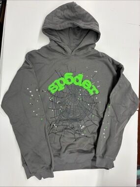 NEW Sp5der Wait Web Hoodie Size Large